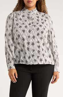 Universal Standard Endora Ruffle Trim Button-Up Shirt