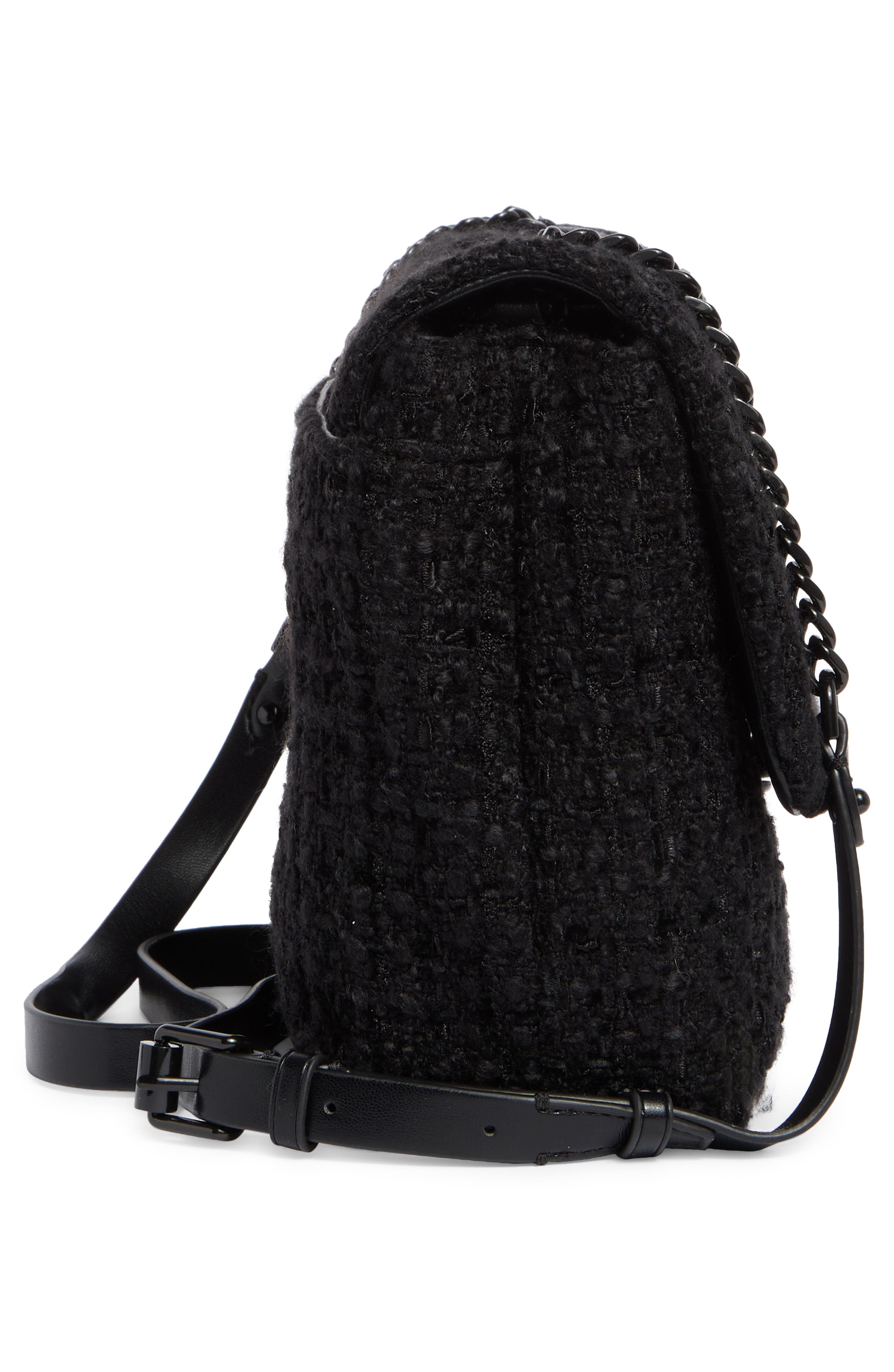 Rebecca Minkoff Edie Bouclé Flap Shoulder Bag, Alternate, color, 