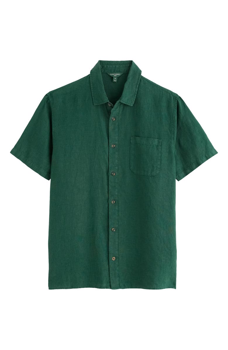 Seasalt Cornwall Carne Short Sleeve Linen Button-Up Shirt, Alternate, color,