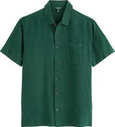 Seasalt Cornwall Carne Short Sleeve Linen Button-Up Shirt