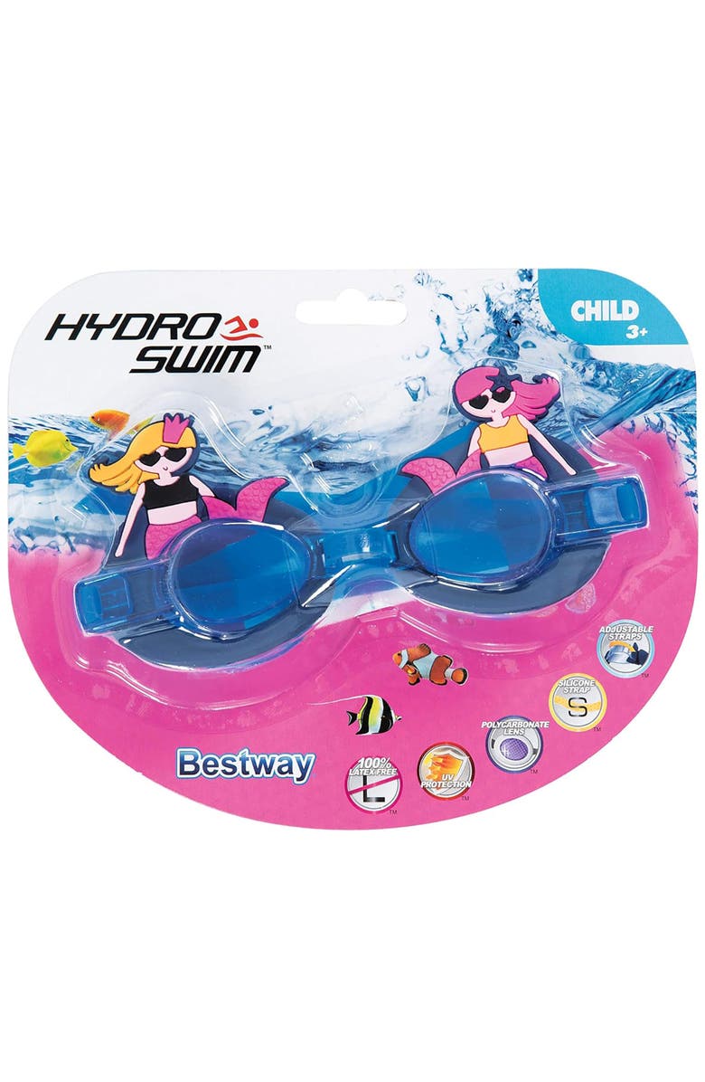 Hydro-Swim Character Kids Goggles, Mermaid, Alternate, color, Multicolored