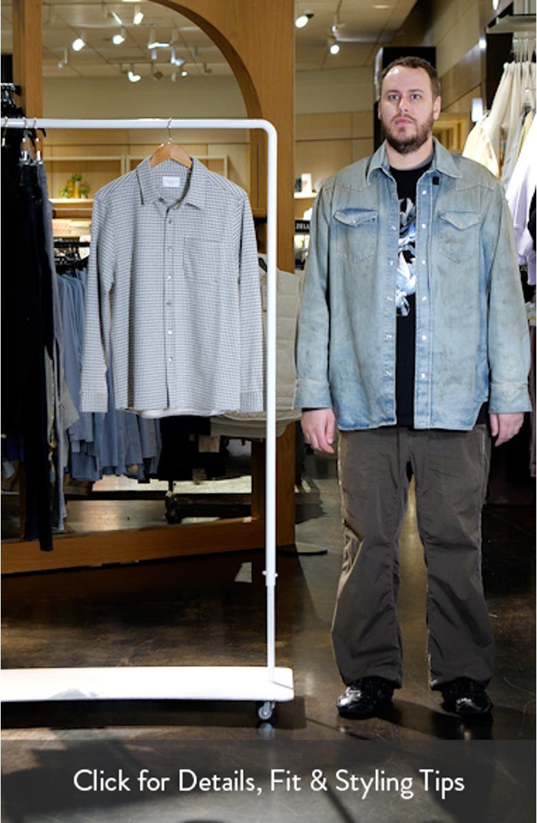 Generation Houndstooth Knit Button-Up Shirt, sales video thumbnail