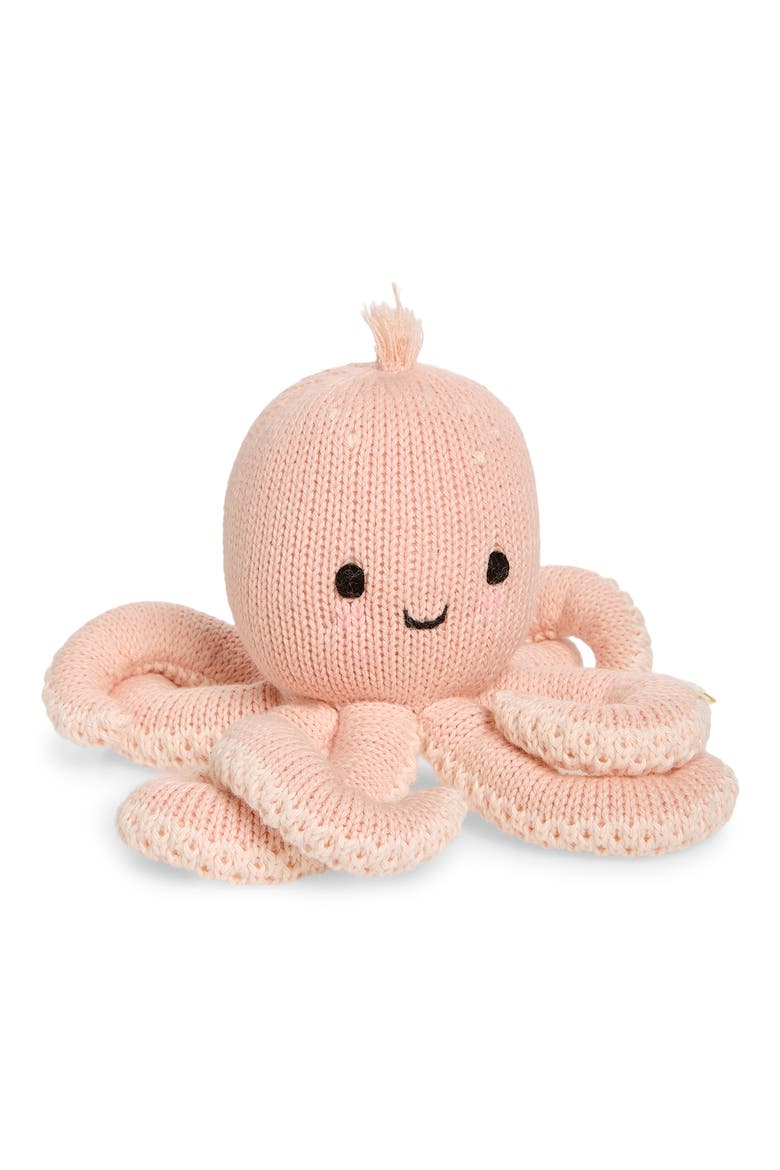 Baby Octopus Stuffed Animal, Main, color, PINK