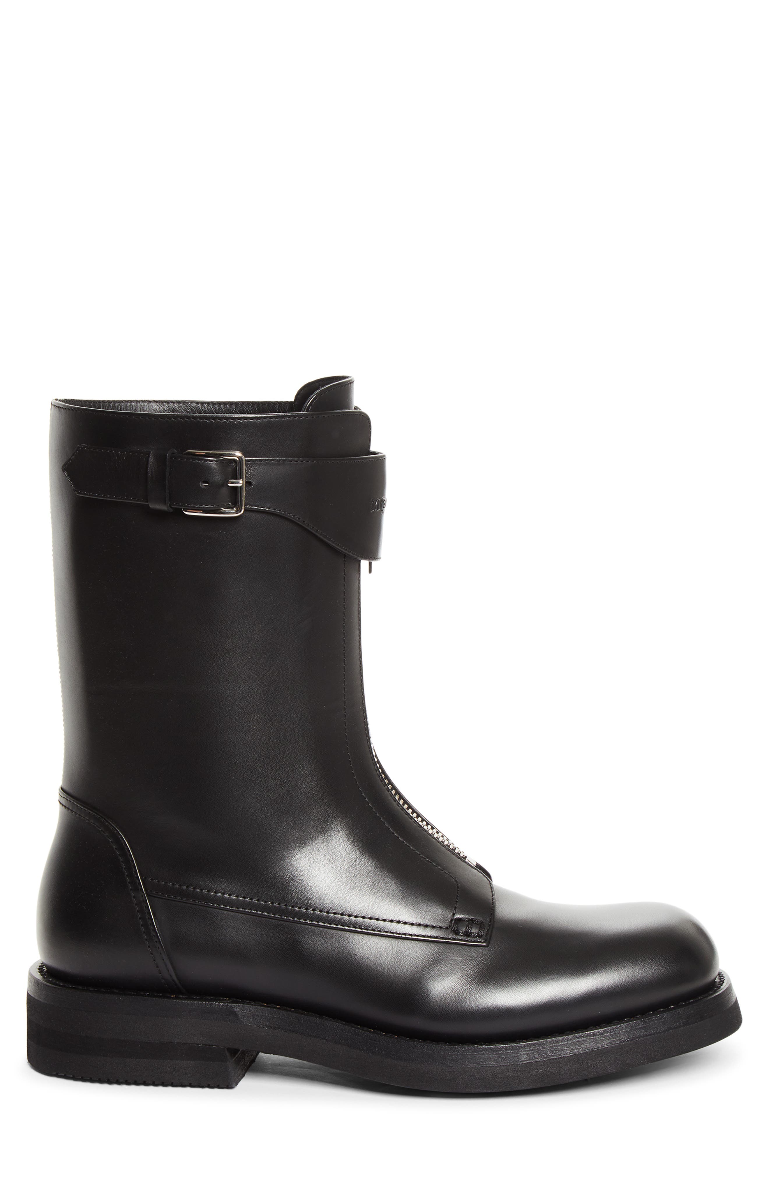 McQueen Biker Boot, Alternate, color, Black