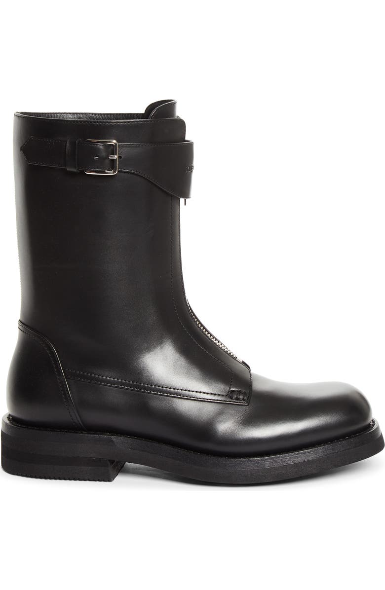 McQueen Biker Boot, Alternate, color, Black