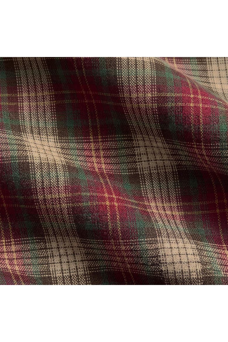 Linen Table Runner - Hunter's Plaid, Alternate, color, Brown
