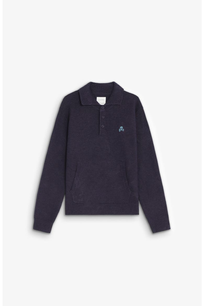 Polo Tricot Kids, Main, color, Navy