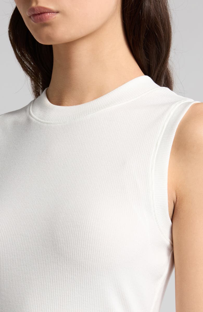 PAIGE Mollie Rib Tank, Alternate, color, Ivory