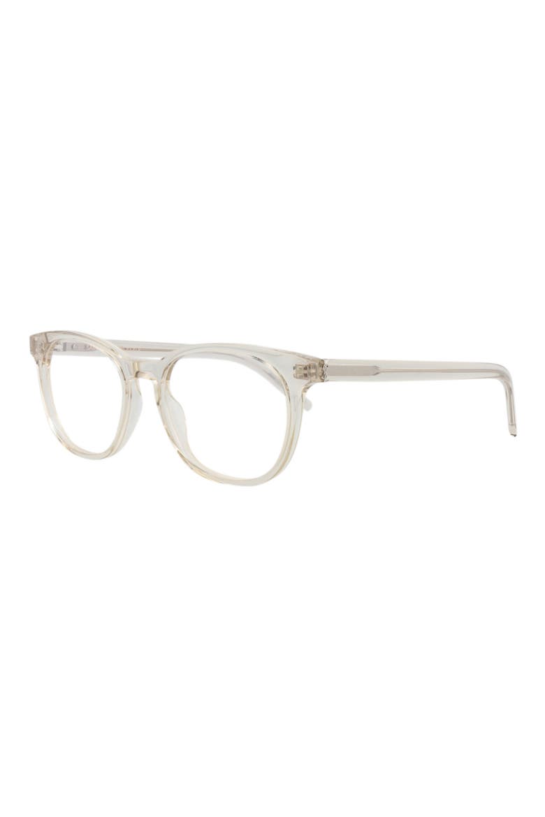 52mm Round Optical Frames, Alternate, color, BEIGE BEIGE TRANSPARENT