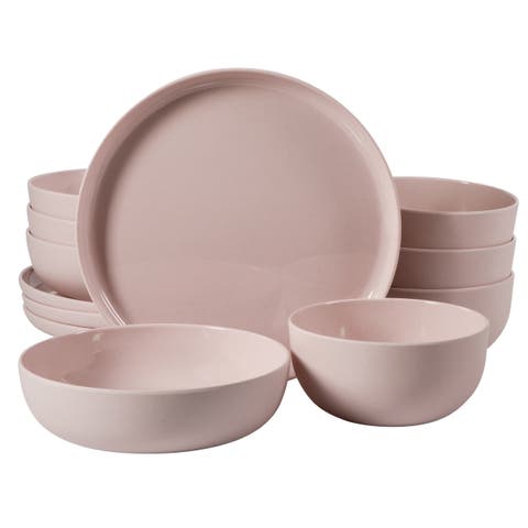 Candy Skies 12 Piece Wheat Straw Melamine Dinnerware Set