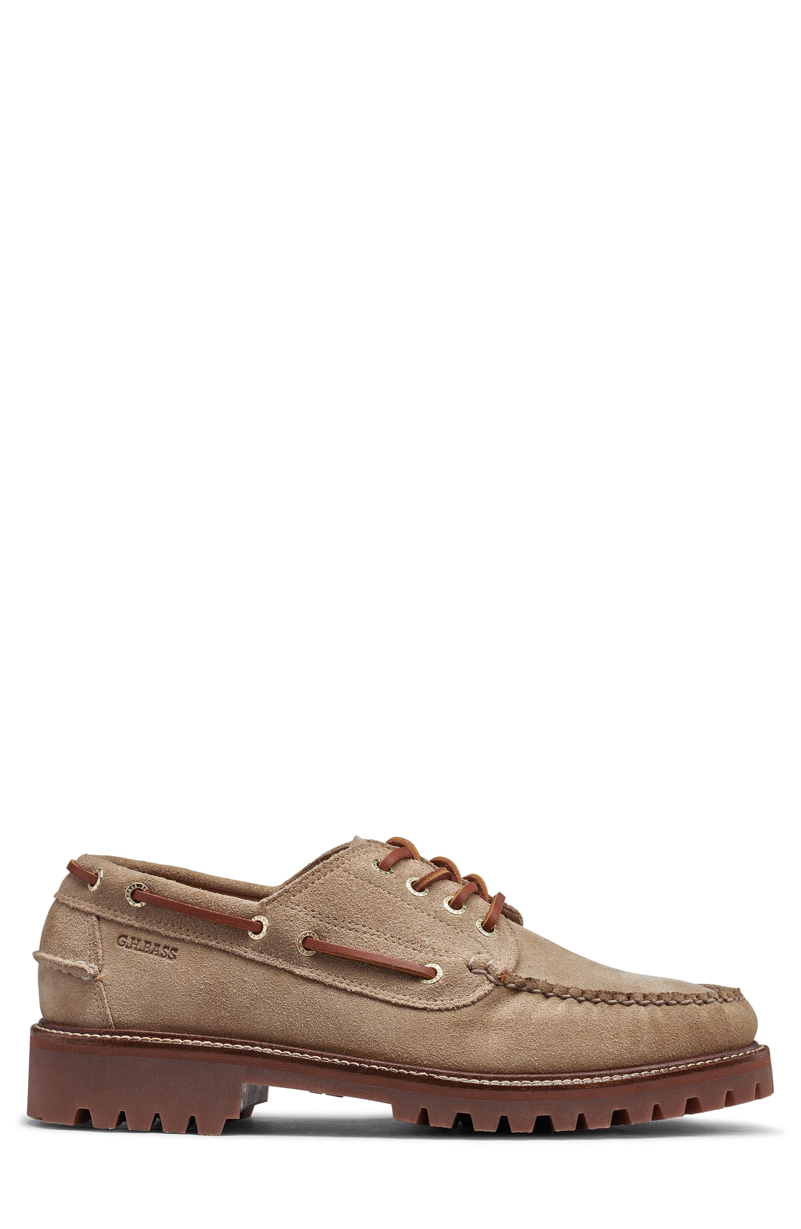 G.H.BASS Ranger Camp Moc Toe Super Lug Loafer, Alternate, color, Beige