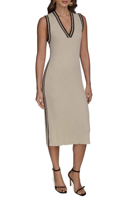 Donna Karan New York Ribbed Dress & Sweater Set