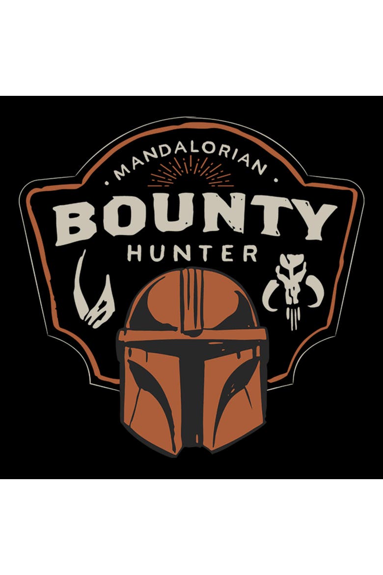 Women's Star Wars The Mandalorian and Grogu Bounty Hunter Logo  Graphic T-Shirt, Alternate, color, Black