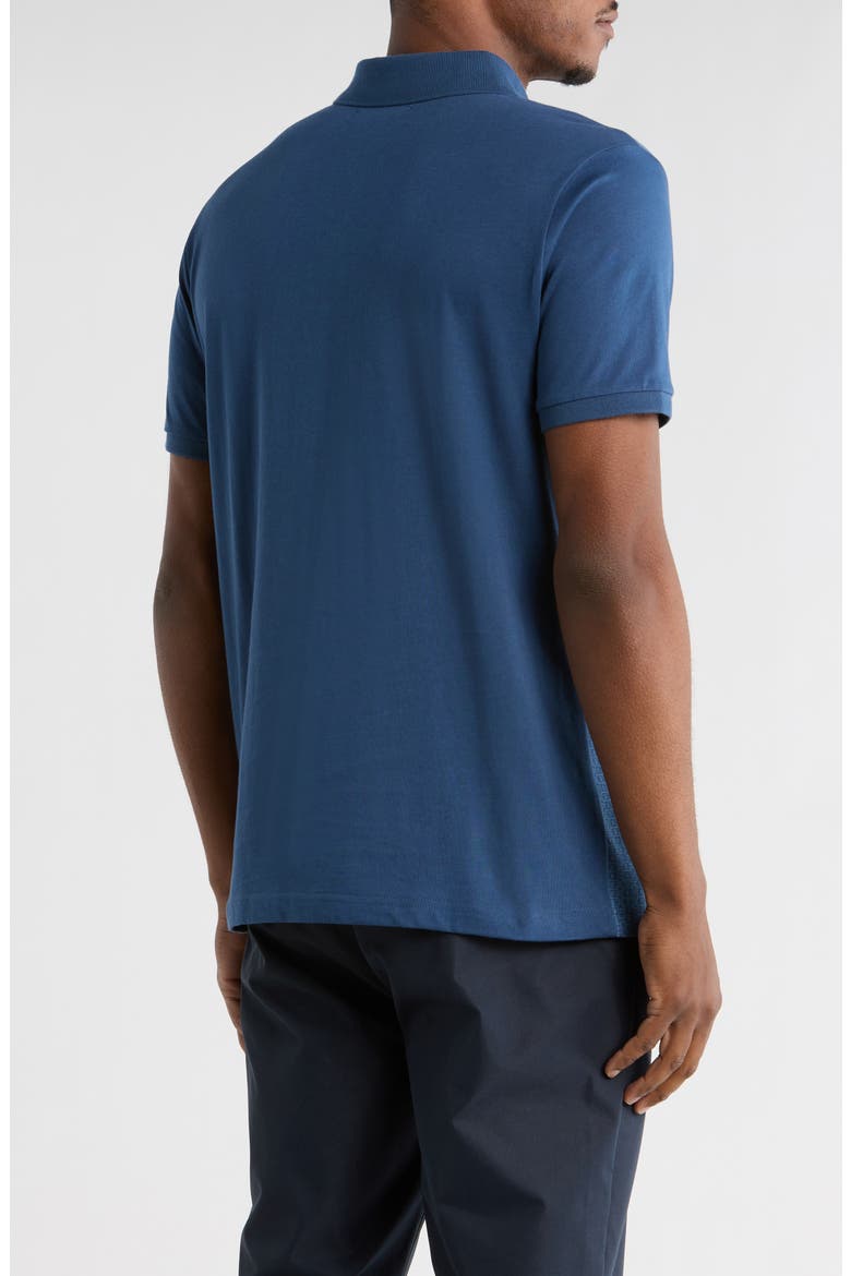 Cotton Knit Polo, Alternate, color, SARGASSO SEA