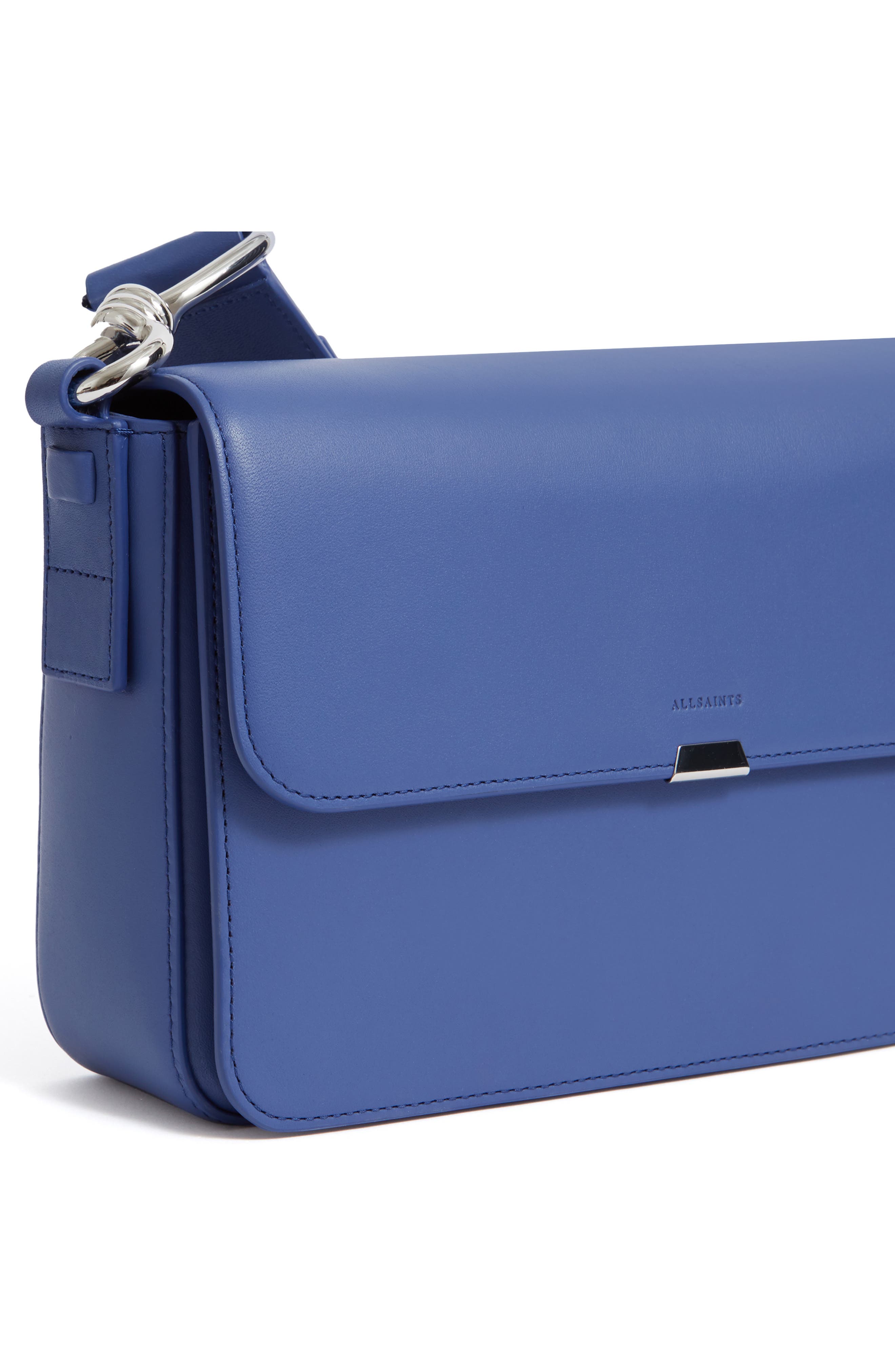 Captain Leather Crossbody Bag, Alternate, color, BLUE