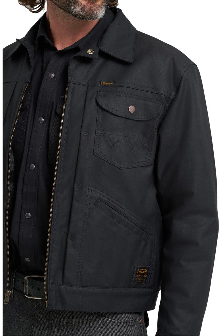 Filson X Wrangler Archival Adventure Jacket, Alternate, color, BLACK