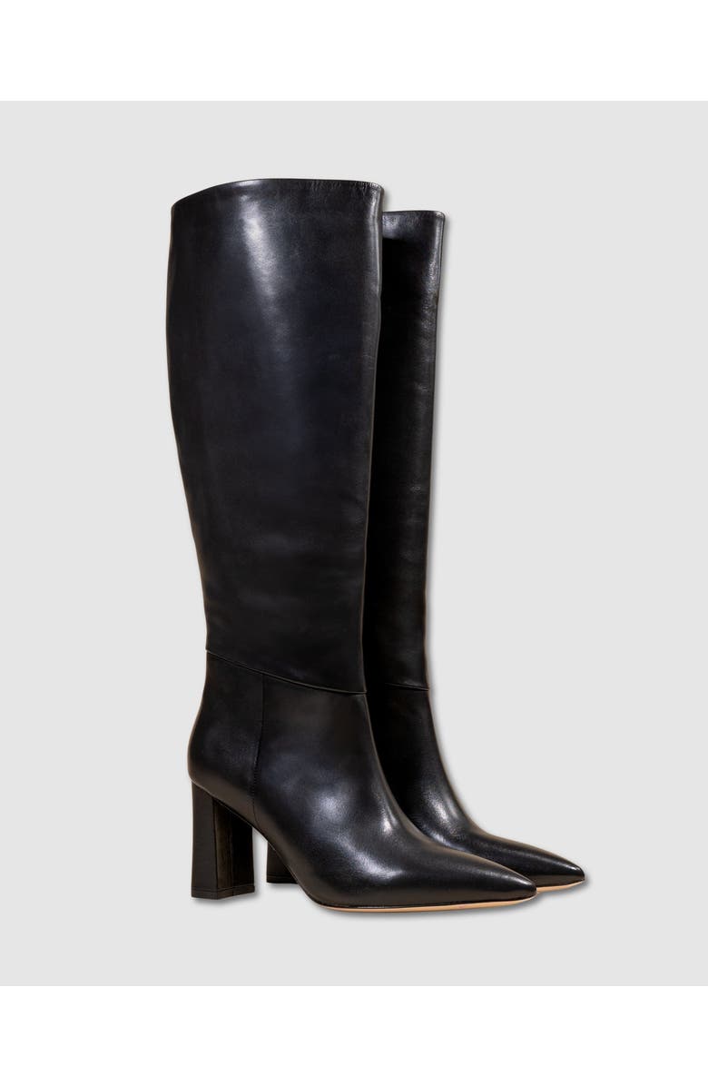 MI/MAI Tracey Wide Heel Long Boots, Alternate, color, Black