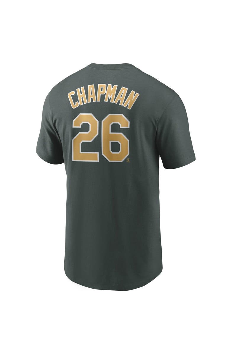 Nike Men's Nike Matt Chapman Green Oakland Athletics Name & Number T-Shirt, Alternate, color, 
