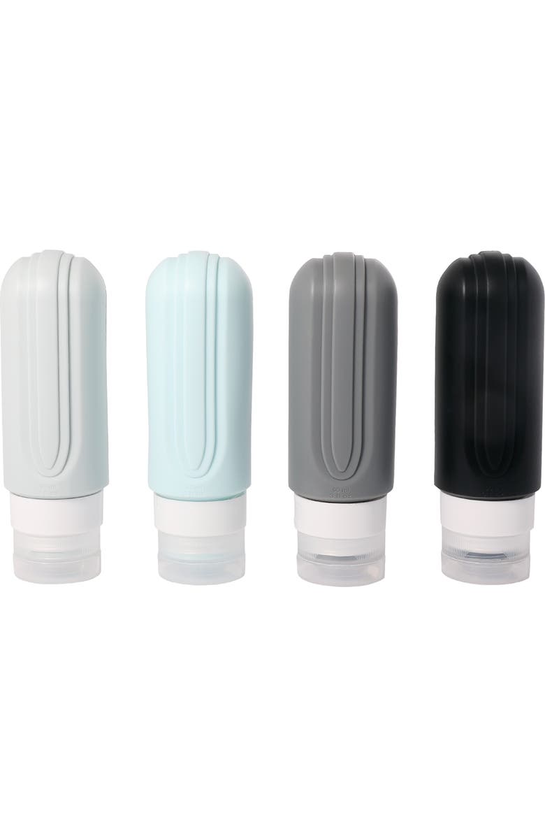 Members Only Silicone Travel Bottle Set, 4 Pack, Alternate, color,