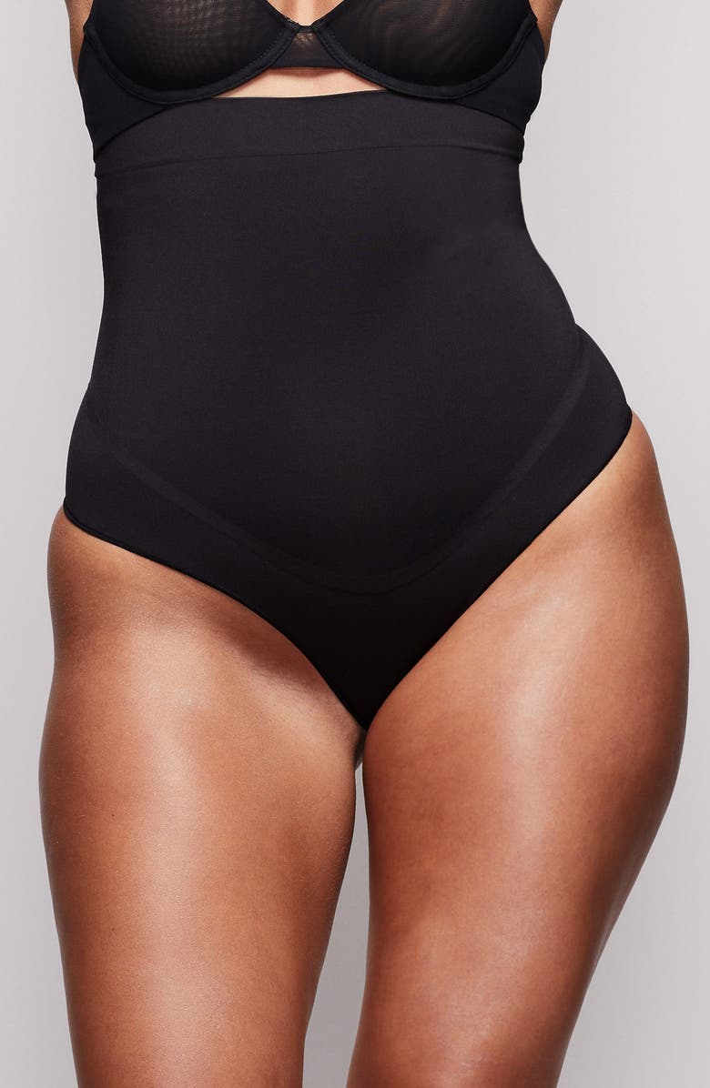 SKIMS High Waist Bonded Thong, Main, color, 