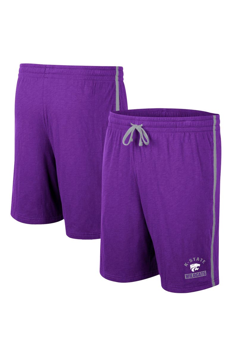 COLOSSEUM Men's Colosseum Purple Kansas State Wildcats Thunder Slub Shorts, Main, color, Purple