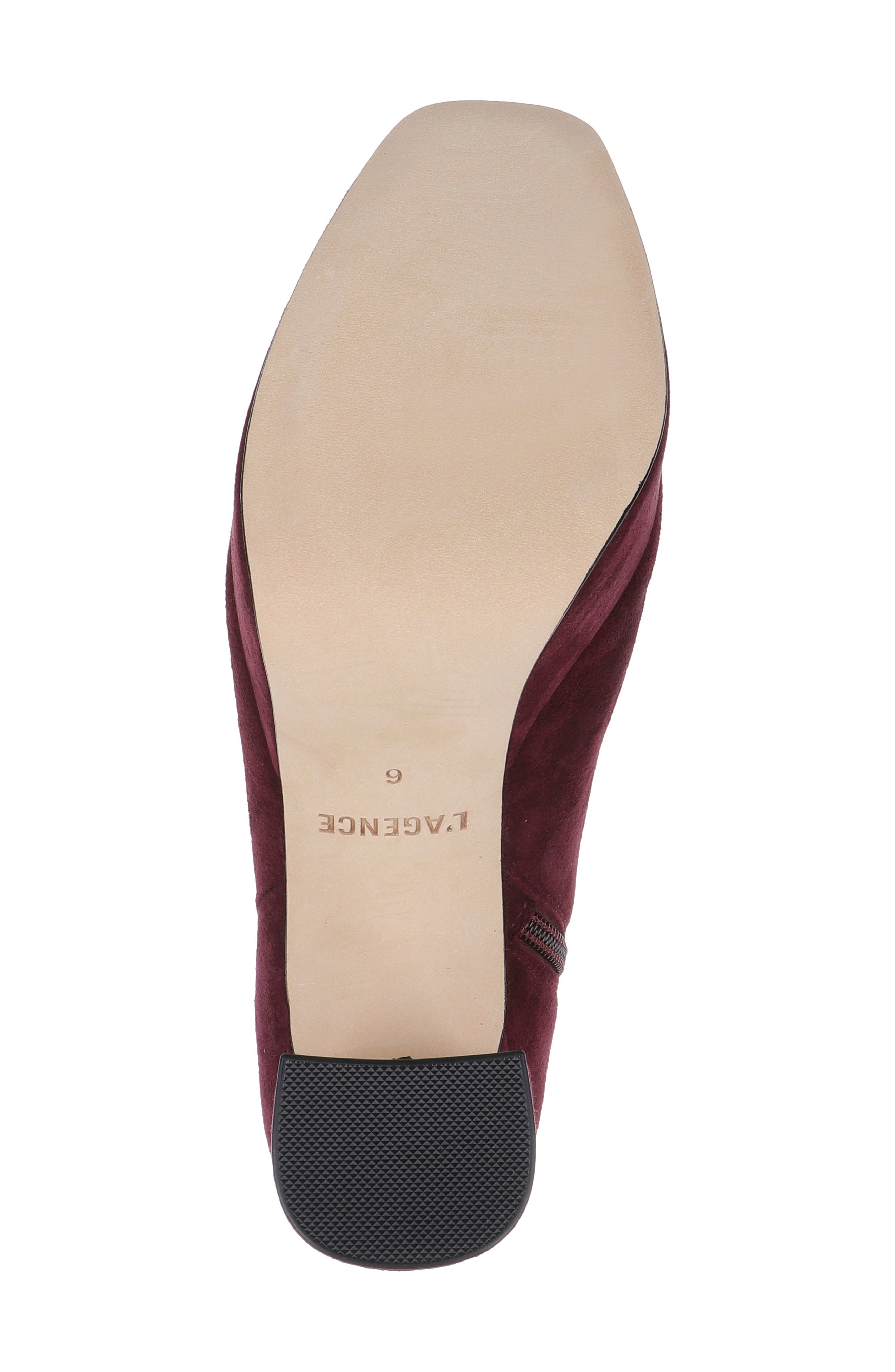 Soho Leather Platform Bootie, Alternate, color, BURGUNDY SUEDE