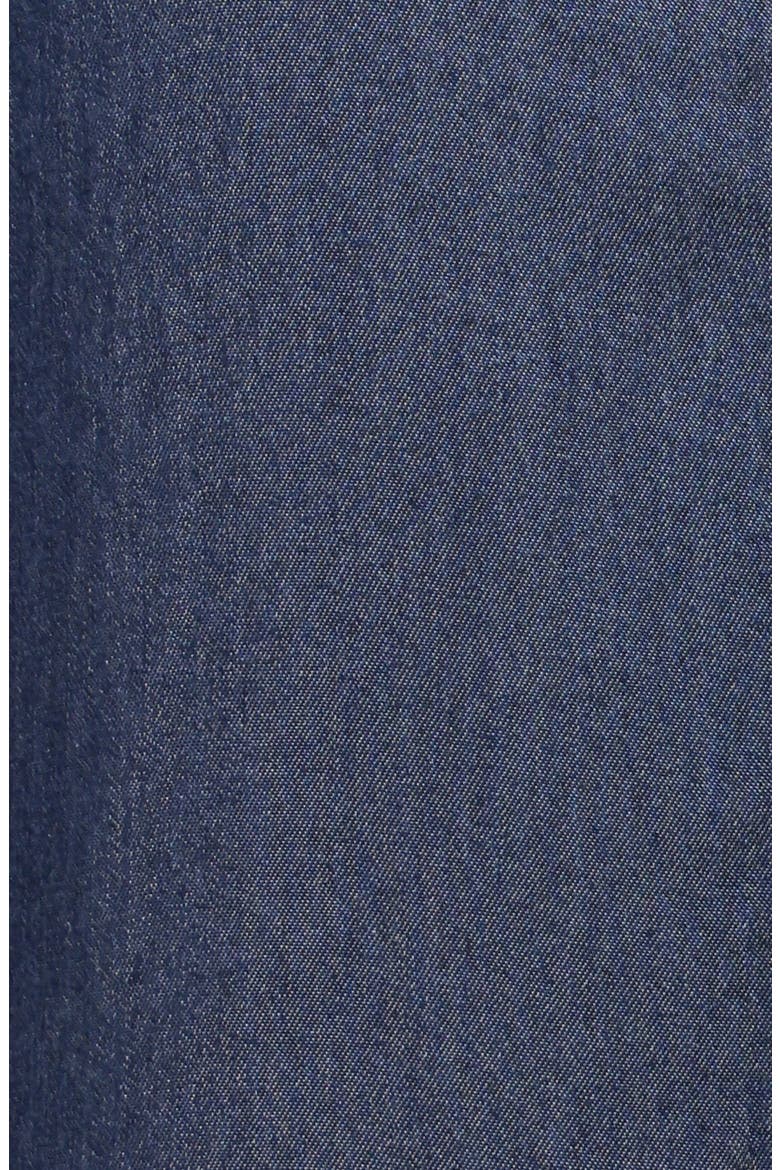 Kiya Denim Romper, Alternate, color, DARK DENIM