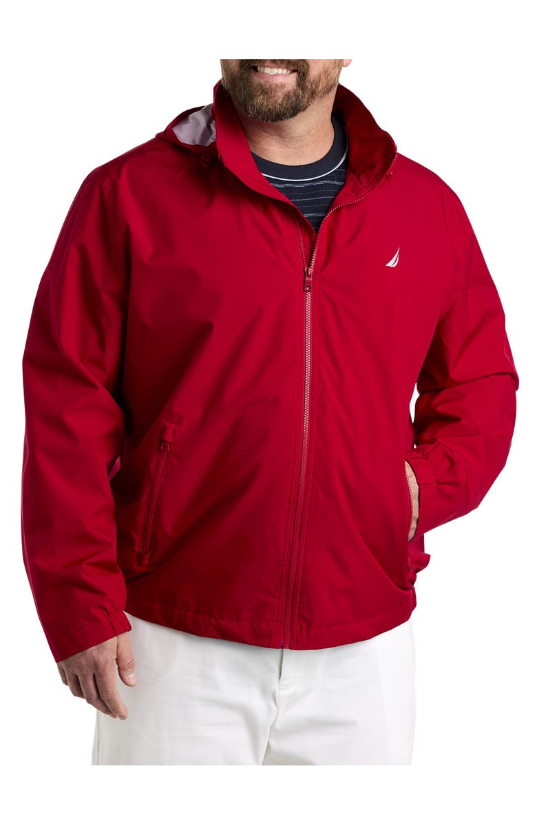 Nautica Big & Tall Anchor Bomber Jacket, Alternate, color, Nautica Red