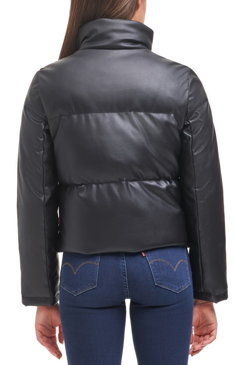 Levi's<sup>®</sup> PU 307 Faux Leather Puffer Jacket, Alternate, color,