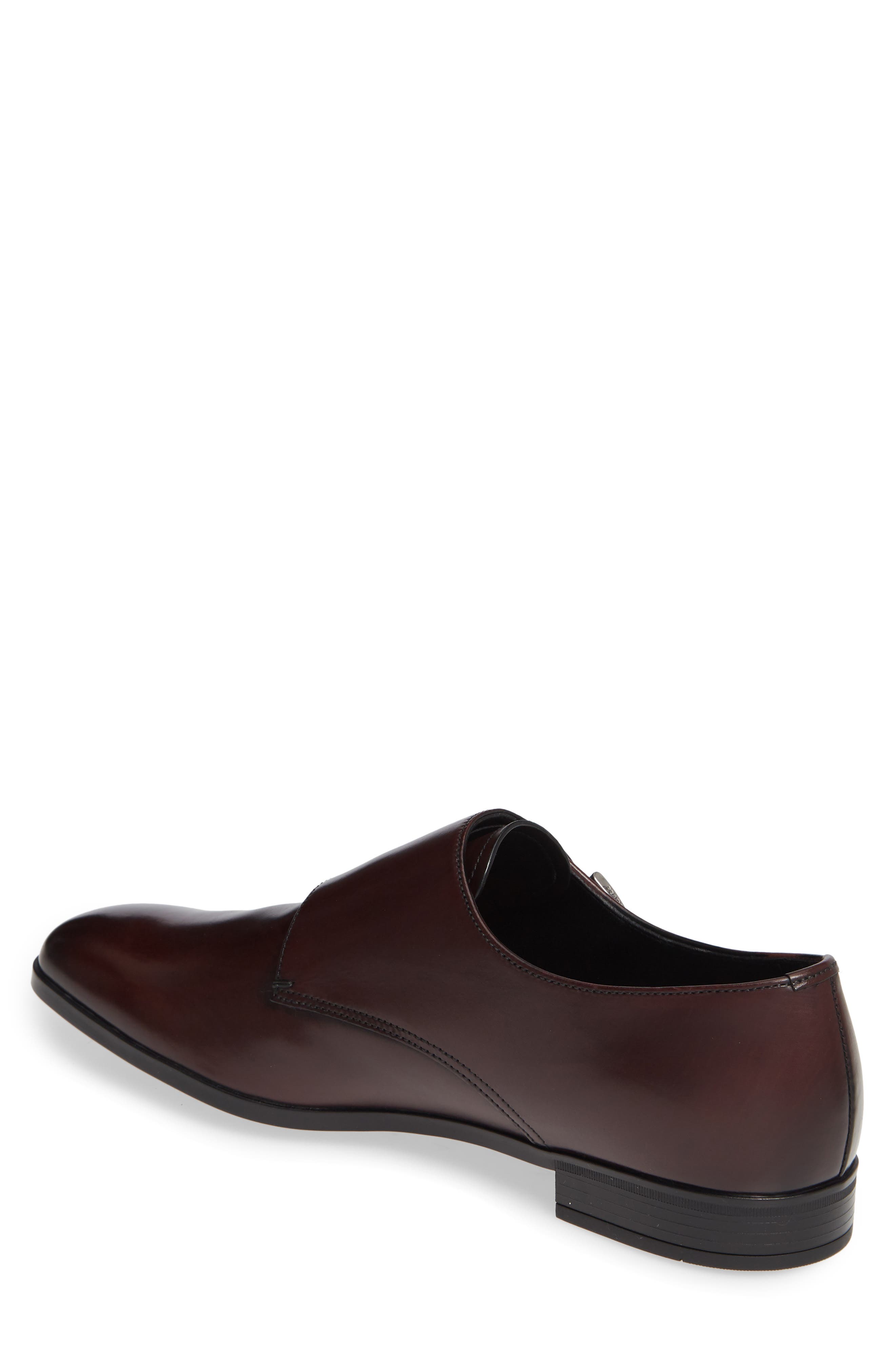 Prada Double Monk Strap Shoe, Alternate, color, 