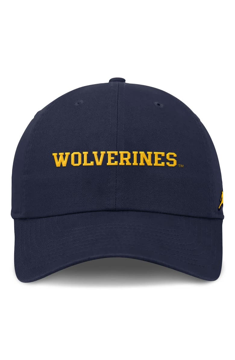 Jordan Brand Men's Jordan Brand Navy Michigan Wolverines Club Tri-Glide Adjustable Hat, Alternate, color, Navy