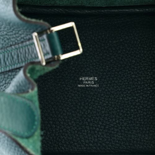 Pre-owned Hermes Hermes Picotin Lock Bag Clemence Pm In Green