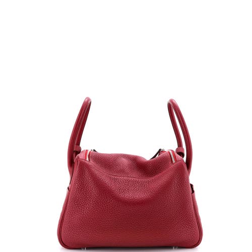 Pre-owned Hermes Hermes Lindy Bag Clemence 26 In Red