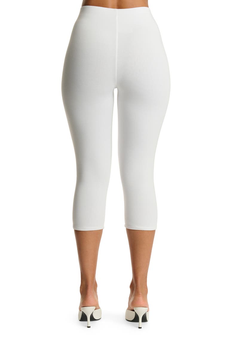 Smooth Sculpt Crop Leggings, Alternate, color, WHITE