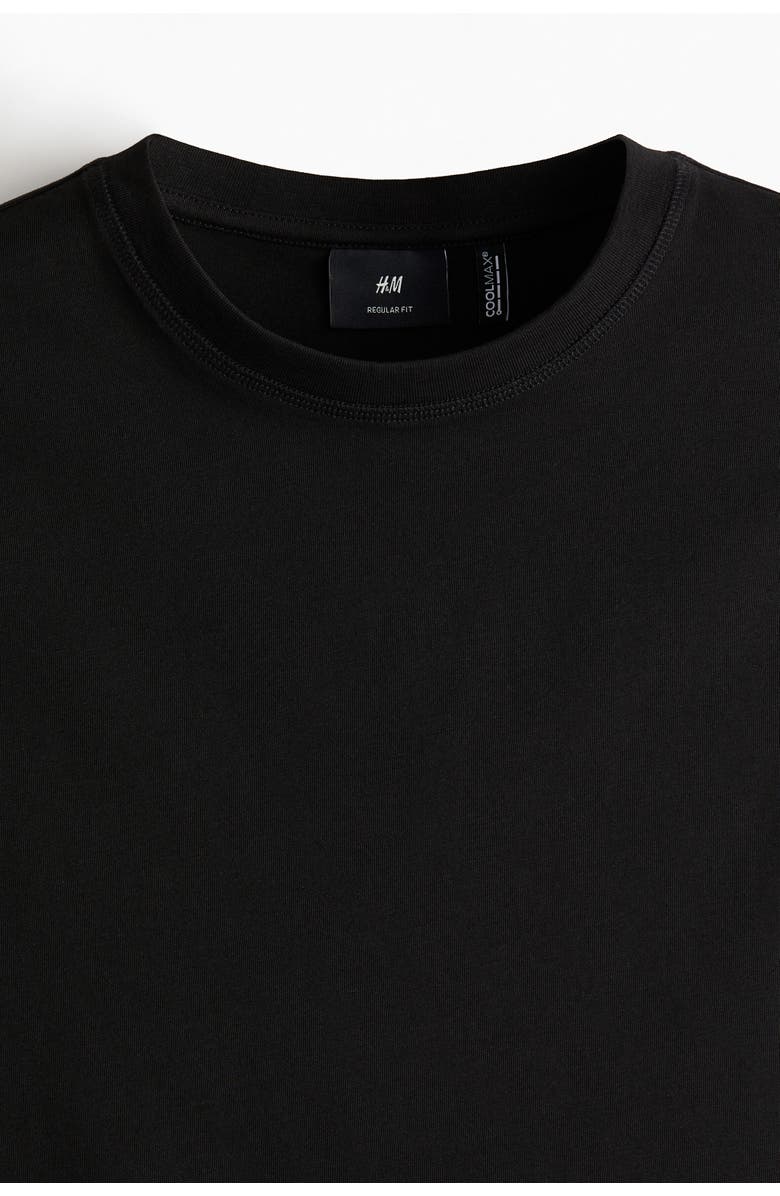 H&M Coolmax<sup>®</sup> regular fit tank top, Alternate, color, Black