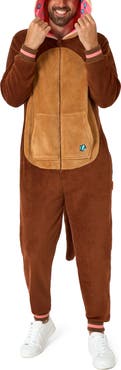 OppoSuits Otter Hooded Fleece Costume Jumpsuit