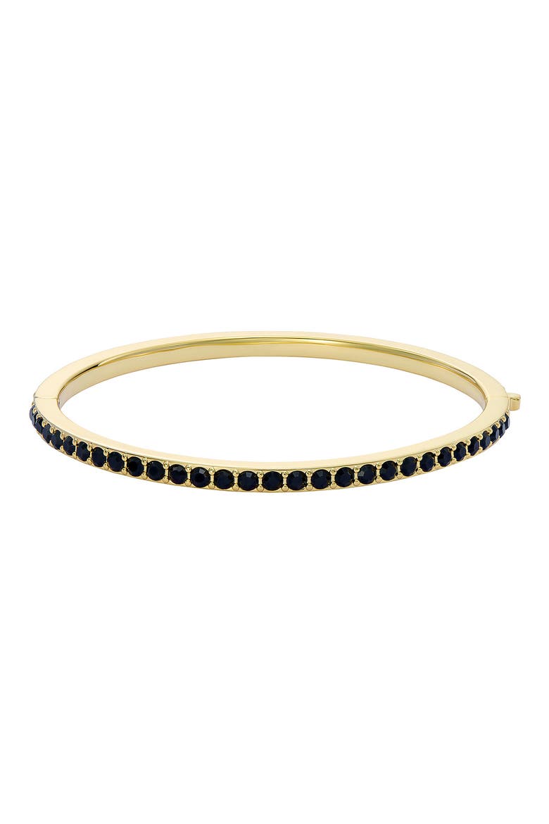 Claudia Narrow Crystal Bangle, Alternate, color, GOLD TONE BLACK CRYSTAL