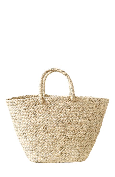 Braided Raffia Day Bag Natural