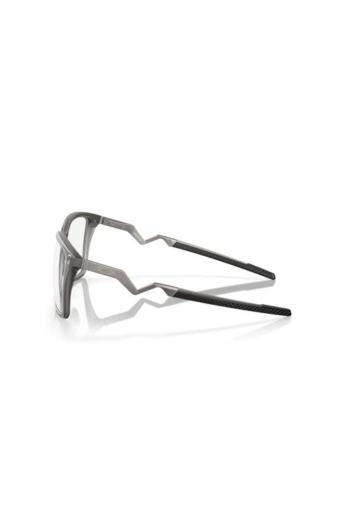Oakley 56mm Rectangle Optical Glasses In Gray