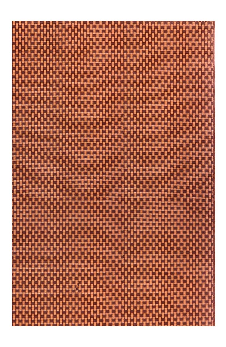 Mad Mats Basket Weave Brown Oxide Rug, Main, color, Orange And Brown