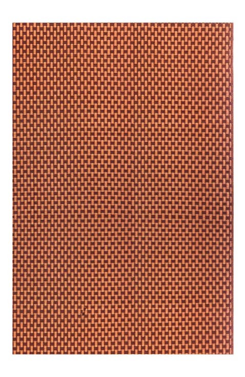 Basket Weave Brown Oxide Rug
