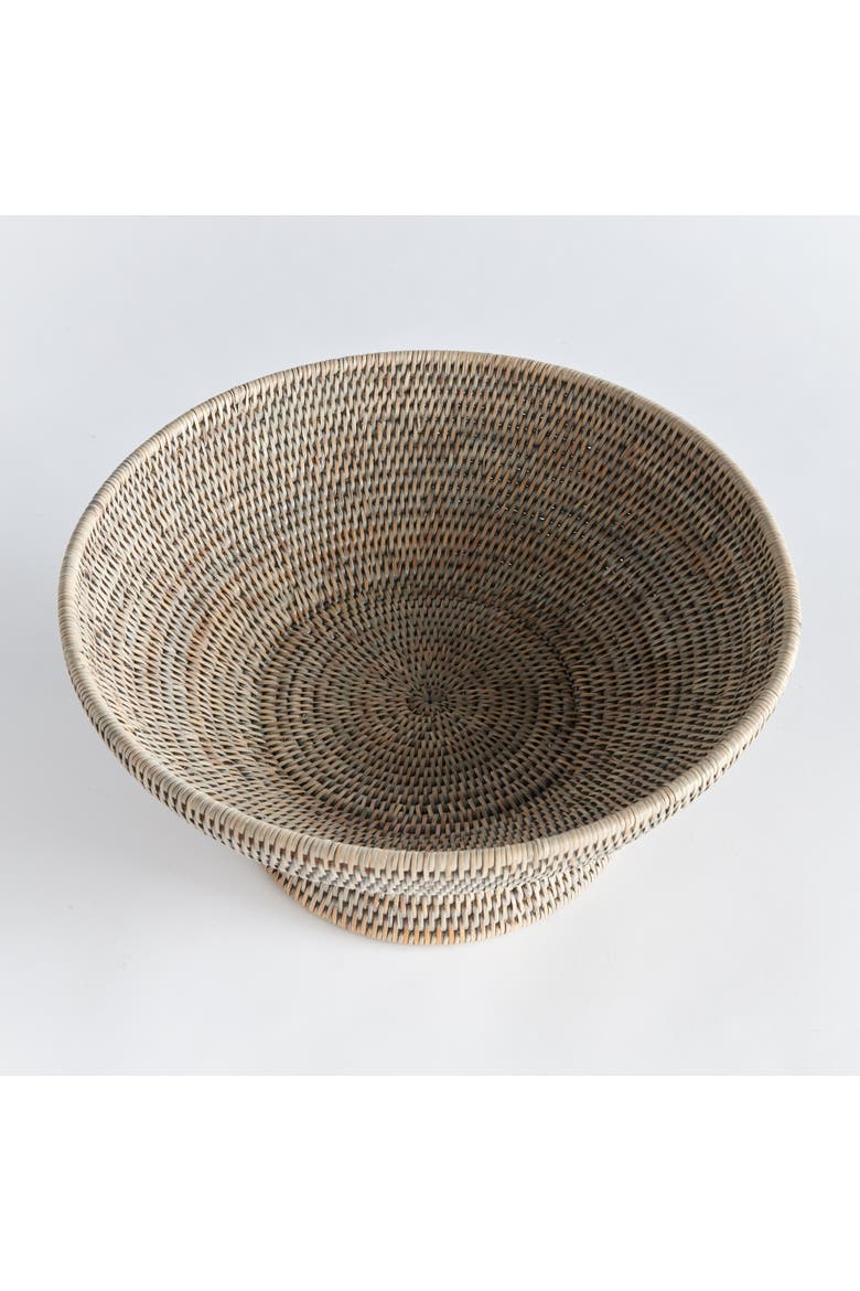 Burma Rattan Offering Decorative Bowl, Alternate, color, Gray