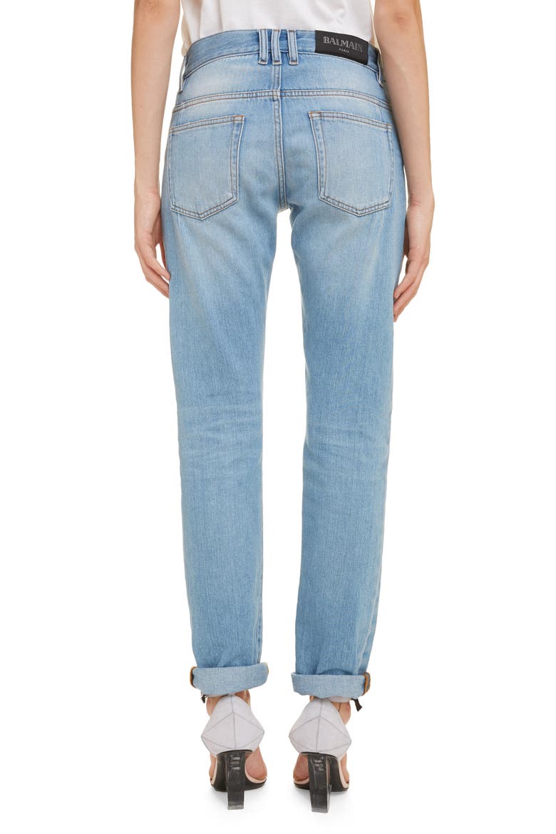 Straight Fit Jeans, Alternate, color, BLEU JEAN
