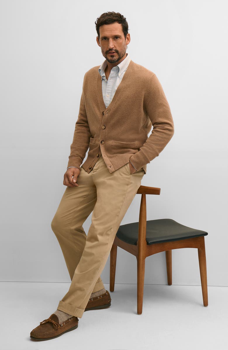 Brooks Brothers The Friday Regular Flat Front Straight Leg Cotton Chinos, Alternate, color, Incense