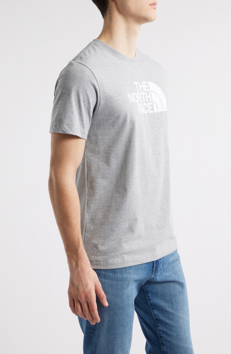The North Face Half Dome Logo Graphic T-Shirt, Alternate, color, Pale Grey Heather/ White