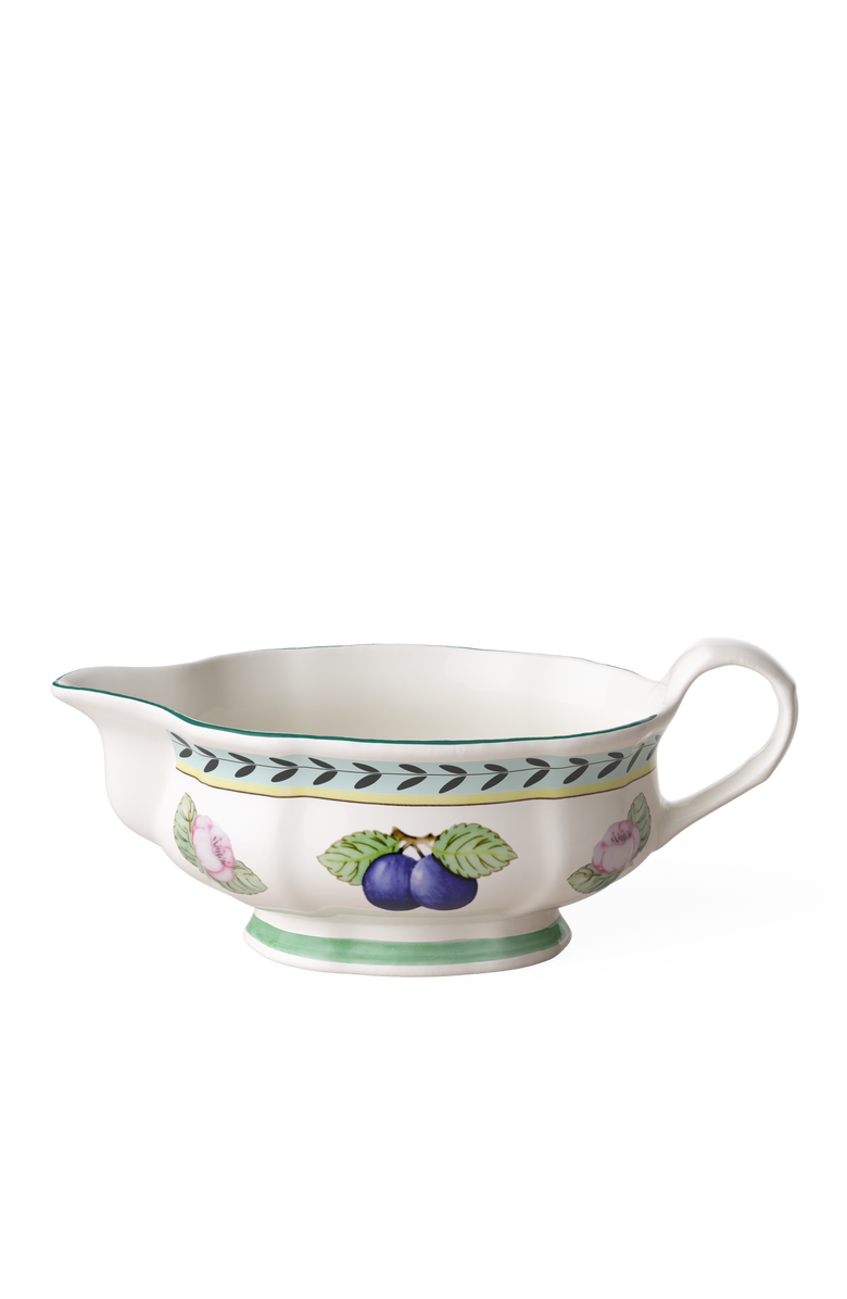 Villeroy & Boch French Garden Fleurence Gravy Boat, Main, color, White
