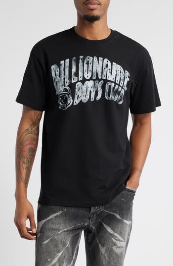 Billionaire Boys Club Inked Arch Logo Graphic Cotton T-shirt In Black