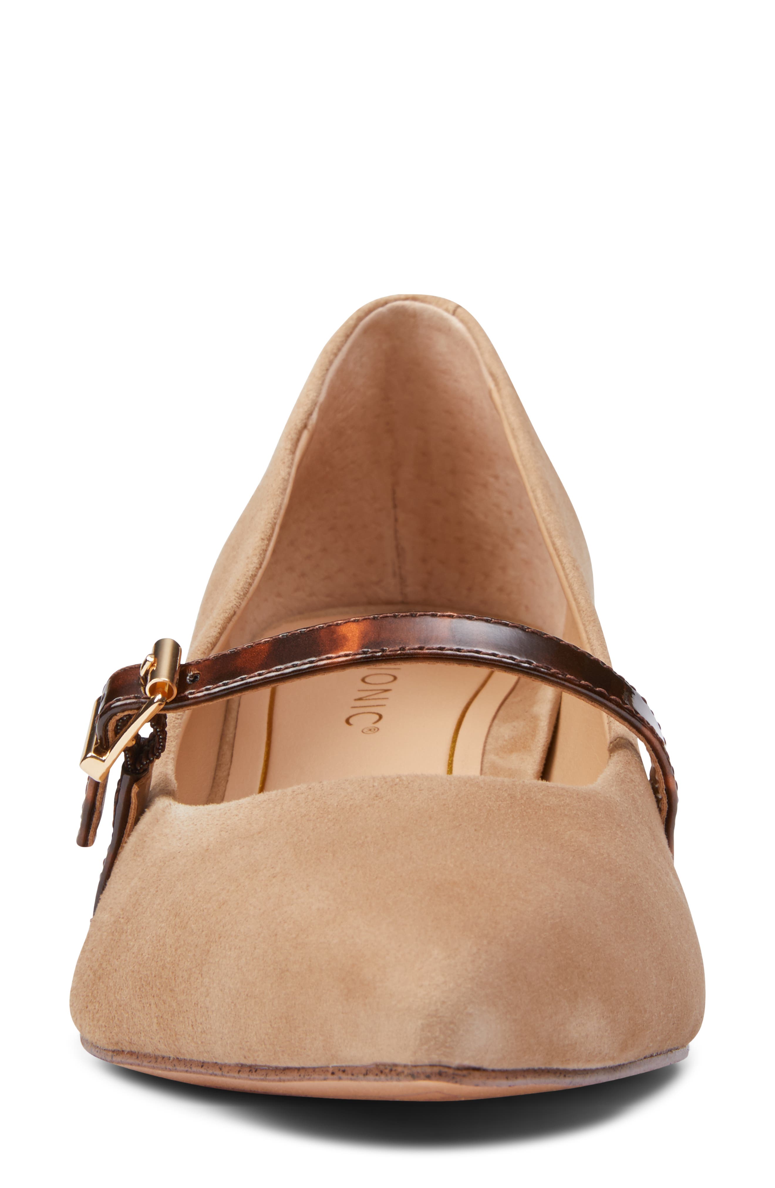 Minnie Kitten Heel Pump, Alternate, color, WHEAT SUEDE