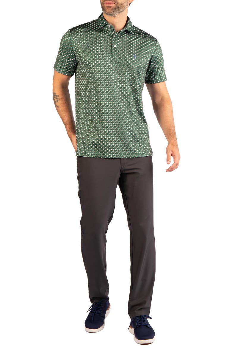 Snowmen Performance Polo, Alternate, color, HUNTER GREEN