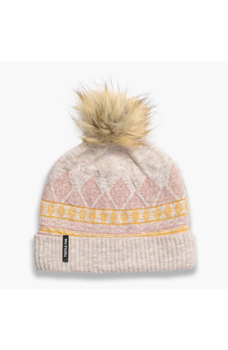 Turtle Fur Ellen Pom Beanie, Main, color, 
